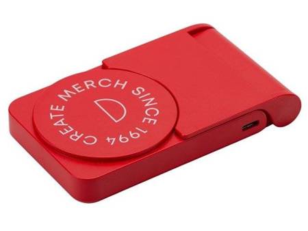 Внешний магнитный аккумулятор "MagnIQ", красный, 5000 mAh (тампопечать)