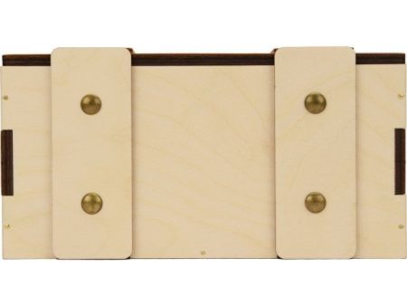 Деревянная подарочная коробка с крышкой "Ларчик" на бечевке