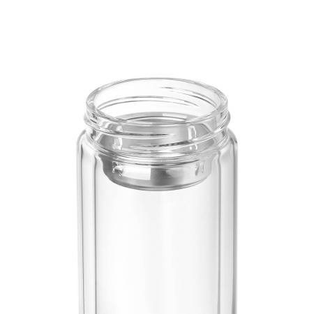 Бутылка стеклянная с двойными стенками, Aravia, 380 ml, синяя