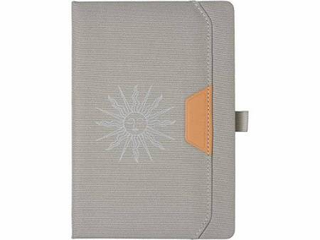 Блокнот А5 из RPET "Harvey", 80 листов FSC бумага, серый с термотрансфером