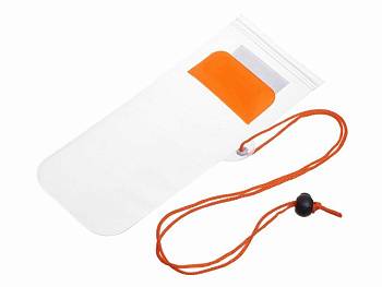 Влагостойкий чехол "Repel", оранжевый/прозрачный