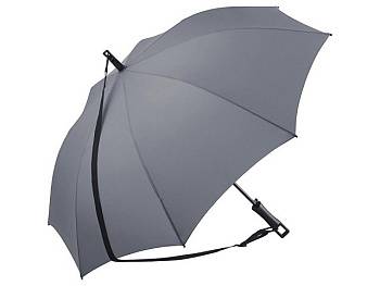 Зонт-трость «Loop» с плечевым ремнем, серый