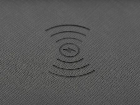 Многофункциональный коврик для мыши «Multi Pad» с беспроводной зарядкой и LCD экраном, 10 Вт, серый