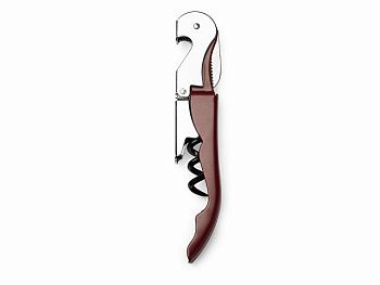 Штопор классический MERLOT из нержавеющей стали, серебристый/темно-красный Штопор классический MERLOT из нержавеющей стали, серебристый/темно-красный