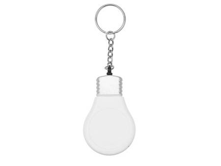 Брелок-рулетка для ключей 1 м., белый/серебристый