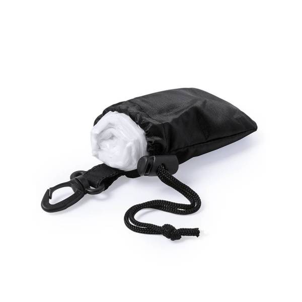 Дождевик DOMIN в чехле, черный, 9х11х5см, черный, полиэтилен