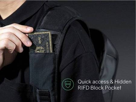 Антикражный бизнес рюкзак FlipPack для ноутбука 15.6", черный