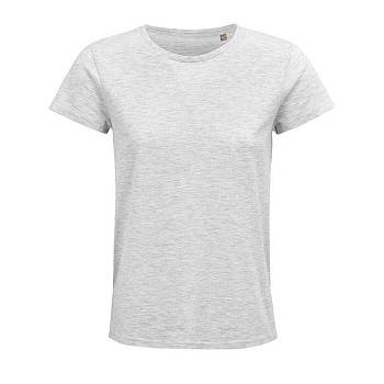 Футболка женская "CRUSADER WOMEN", св.серый меланж, 3XL, 100% органический хлопок, 150 г/м2 Футболка женская "CRUSADER WOMEN", св.серый меланж, 3XL, 100% органический хлопок, 150 г/м2