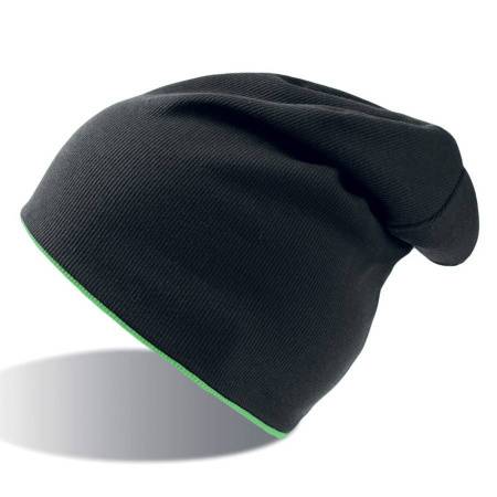 Шапка "EXTREME", желтый неон/черный, 73% полиэстер, 23% хлопок