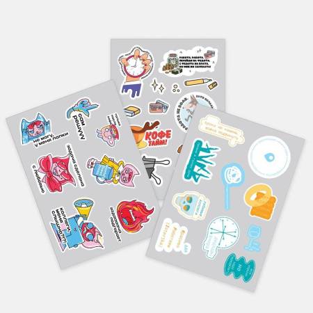 Наклейки UV-DTF Stiker Pack на заказ, S