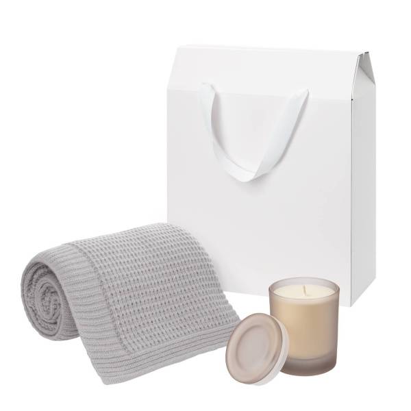 Подарочный набор Mizu, Fado, бежевый (свеча