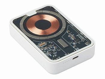 Беспроводной магнитный внешний аккумулятор с QC\PD «MagnifIQ», 10000 мАч, 15 Вт, белый