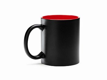 Кружка керамическая MACHA, 350 мл, черный/красный Кружка керамическая MACHA, 350 мл, черный/красный