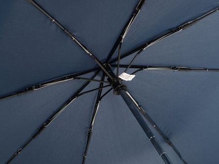 Зонт складной «Guard» автомат со светоотражающим кантом, нейви