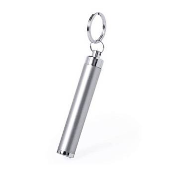 Брелок BIMOX с фонариком, серый, пластик, L=8,5 см, D=1.4 см Брелок BIMOX с фонариком, серый, пластик, L=8,5 см, D=1.4 см
