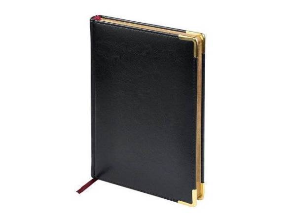 Ежедневник датированный А5 «Sidney Nebraska» на 2026 год, с золотым срезом и уголками