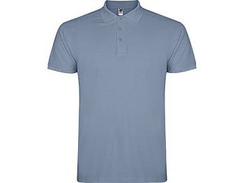 Рубашка поло "Star" мужская, спокойный синий