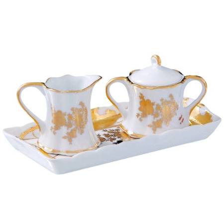 Набор &amp;quot;Мелисса&amp;quot; (молочник и сахарница на блюдце), 17 * 8,5 *7 см 167379