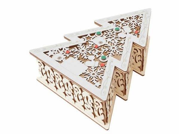 Шкатулка из фанеры в виде елки «Firytale»