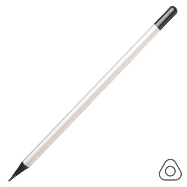 Карандаш чернографитный трехгранный IMAGE, HB, белый/черный