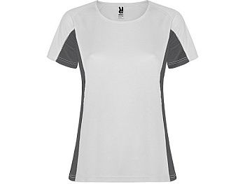 Футболка "Shanghai" женская, белый/графитовый