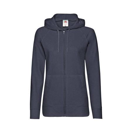 Толстовка без начеса "Ladies Lightweight Hooded Sweat", белый, XS, 80% х/б 20% полиэстер