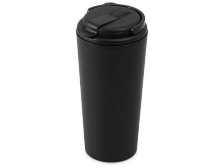 Термокружка с трубочкой «Moment Straw», 350 мл, черный