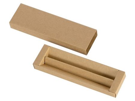 Футляр для 2 ручек из переработанного картона "Recycard", натуральный