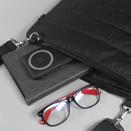 Конференц сумка "MIX", чёрный, 38 х 30 х 1,5 см, 100% нейлон