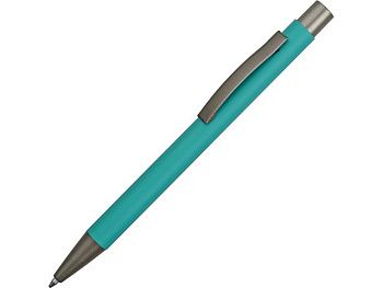 Ручка металлическая soft touch шариковая «Tender», бирюзовый Ручка металлическая soft touch шариковая «Tender», бирюзовый