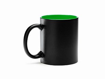 Кружка керамическая MACHA, 350 мл, черный/папоротник Кружка керамическая MACHA, 350 мл, черный/папоротник
