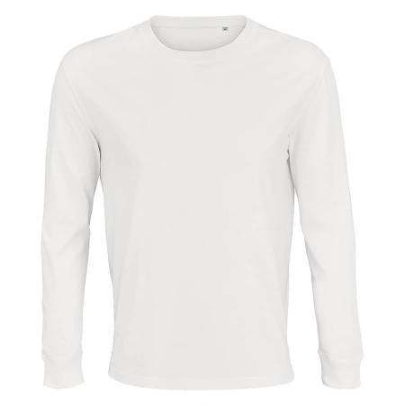 Футболка мужская PIONEER Long Sleeve,белый, S, 100% хлопок