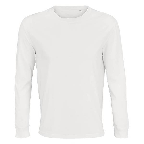 Футболка мужская PIONEER Long Sleeve,белый, S, 100% хлопок