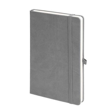 Бизнес-блокнот "Justy", 130*210 мм, желтый, твердая обложка,  резинка 7 мм, блок-линейка, тиснение