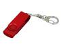 USB 2.0- флешка промо на 16 Гб с поворотным механизмом и однотонным металлическим клипом
