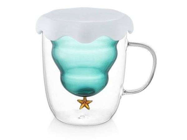 Кружка с двойными стенками с елочкой внутри «Winter Wonderland»