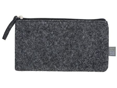 Пенал из RPET-фетра "Felt", серый