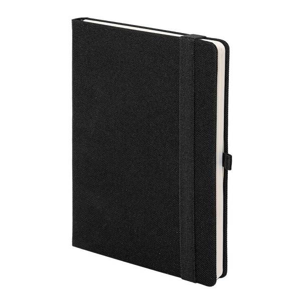 Бизнес-блокнот OXI, A5, серый, твердая обложка, RPET