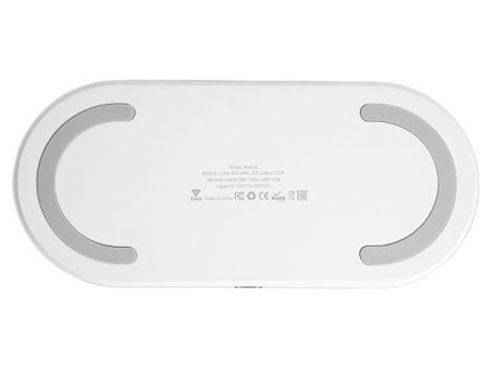 Ночник с беспроводной зарядкой и RGB подсветкой "Miracle", 15 Вт, белый