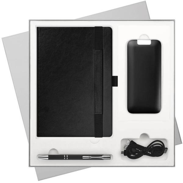 Подарочный набор Galaxy, черный (ежедневник, ручка