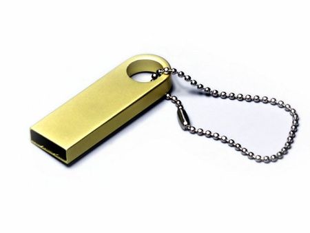 USB 2.0- флешка на 8 Гб с мини чипом, компактный дизайн с круглым отверстием