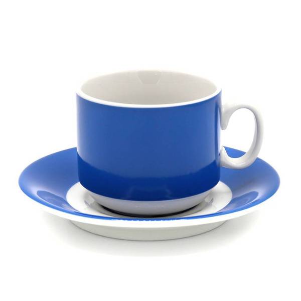 Чайная пара фарфоровая 220см³ &amp;quot;экспресс&amp;quot; &amp;quot;Sunrise&amp;quot; (7С1665Ф34), синий