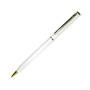 SLIM, ручка шариковая, белый/золотистый