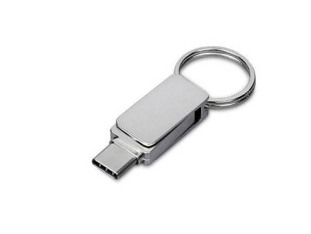 USB 3.0- флешка «Mercury» на 16 Гб с поворотным механизмом и дополнительным разъемом Type-C