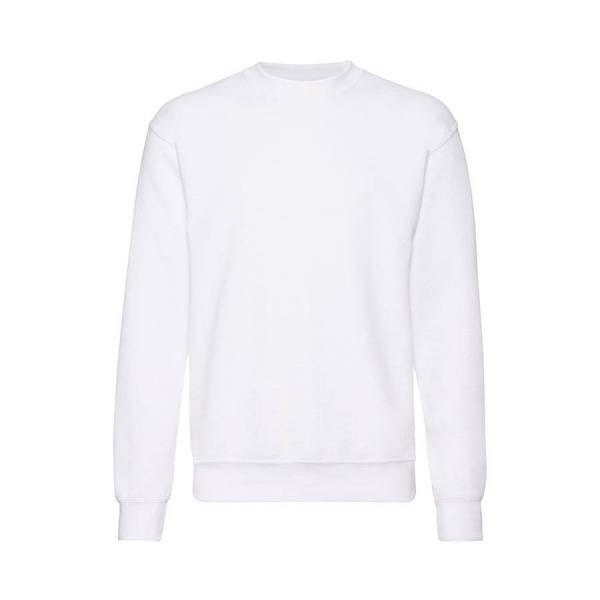 Толстовка мужская с начесом "Classic Set-In Sweat", белый_S, 80% х/б, 20% п/э