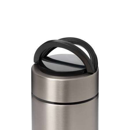 Термос для еды Bento, серебряный