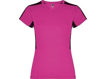 Футболка "Suzuka" женская, яркая фуксия /черный