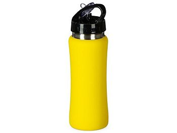 Бутылка для воды "Bottle C1", сталь, soft touch, 600 мл, желтый Бутылка для воды "Bottle C1", сталь, soft touch, 600 мл, желтый
