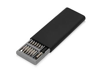 Отвертка с набором из 24 насадок "Bits", черный