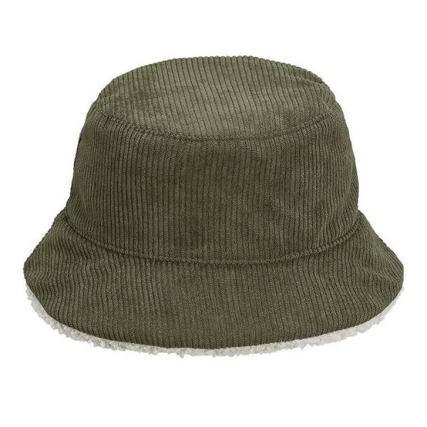 Панама женская BUCKET 2IN1, т.сер./бежевый ,M/L,100% полиэстер, подкл шерпа 100% полиэстер